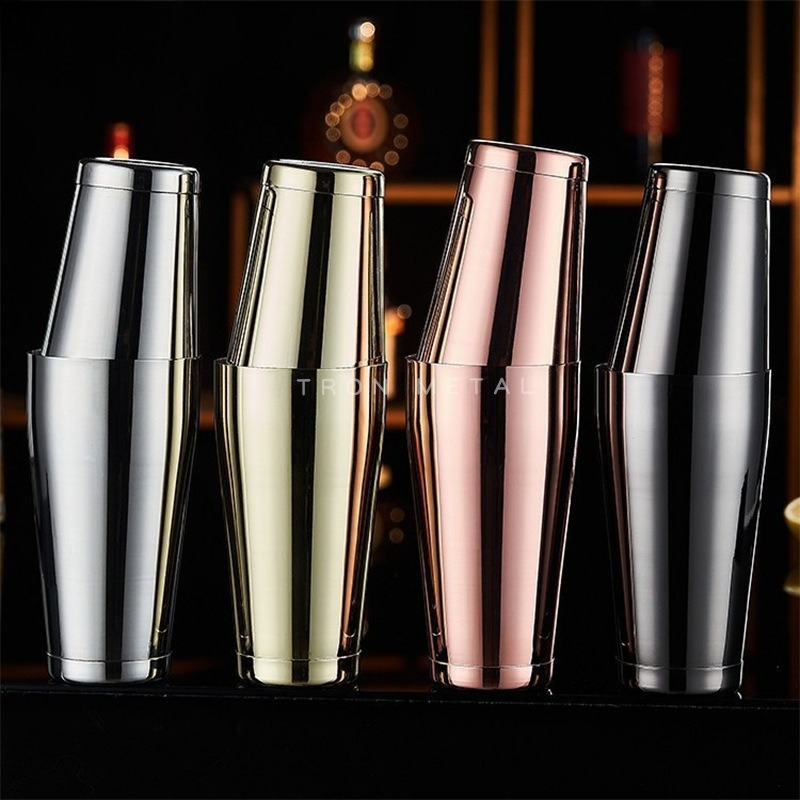 Boston Shaker Set - مجموعة بوسطن شيكر من الفولاذ المقاوم