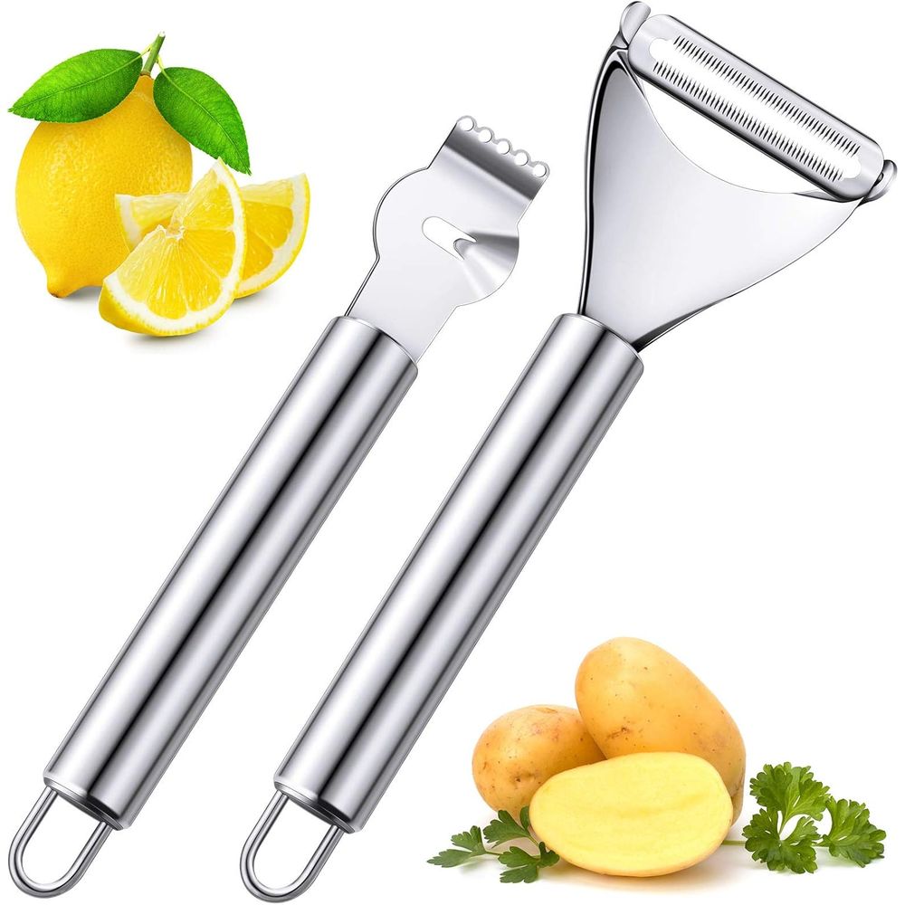 Peeler Channel Knife - مقشرة حمضيات من الفولاذ المقاوم للصدأ