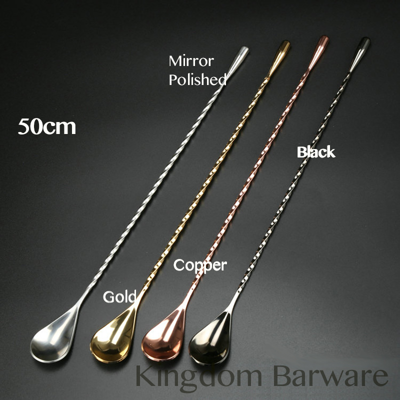 Bar Spoon Twisted - 50 سنتيمتر كوكتيل بار ملعقة 304