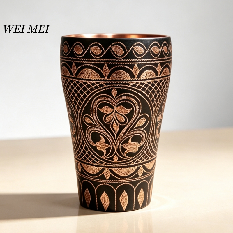 Mule Copper Mug - كوب قهوة نحاسي مصنوع يدويًا للإفطار،