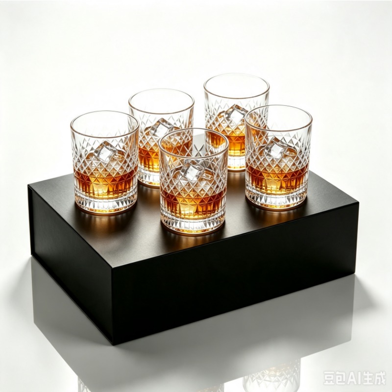 Old Fashioned Glass - أكواب ويسكي كلاسيكية مع علبة فاخرة