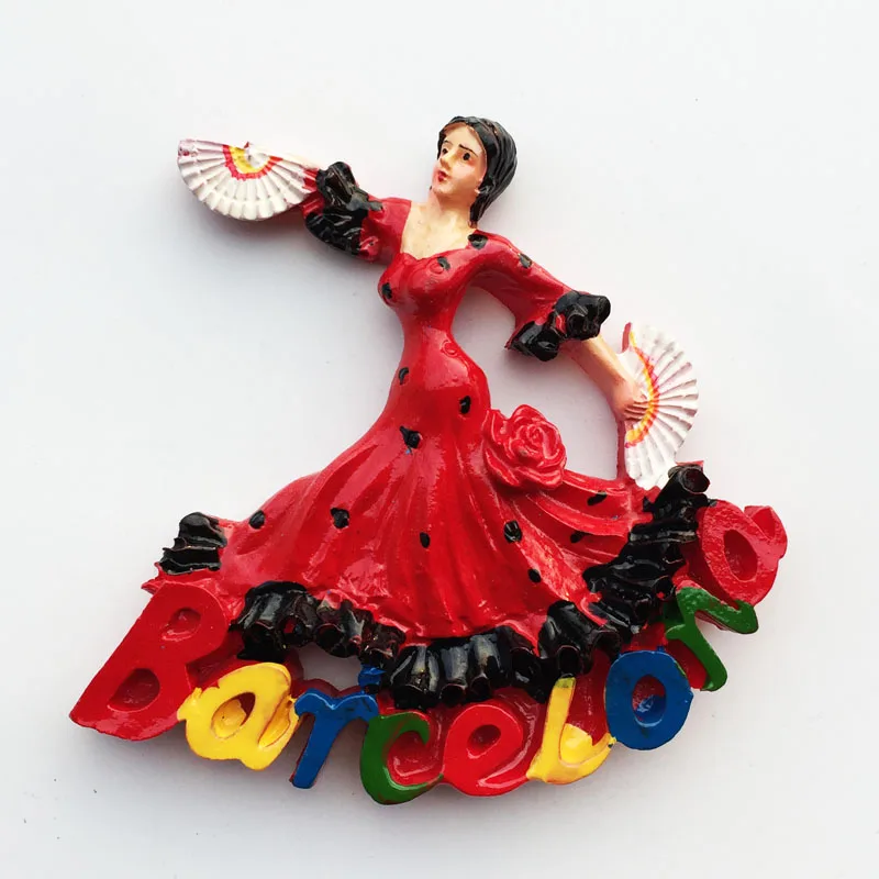 Home Barcelona - اسبانيا مغناطيس الثلاجة السفر تذكارية الثلاجة