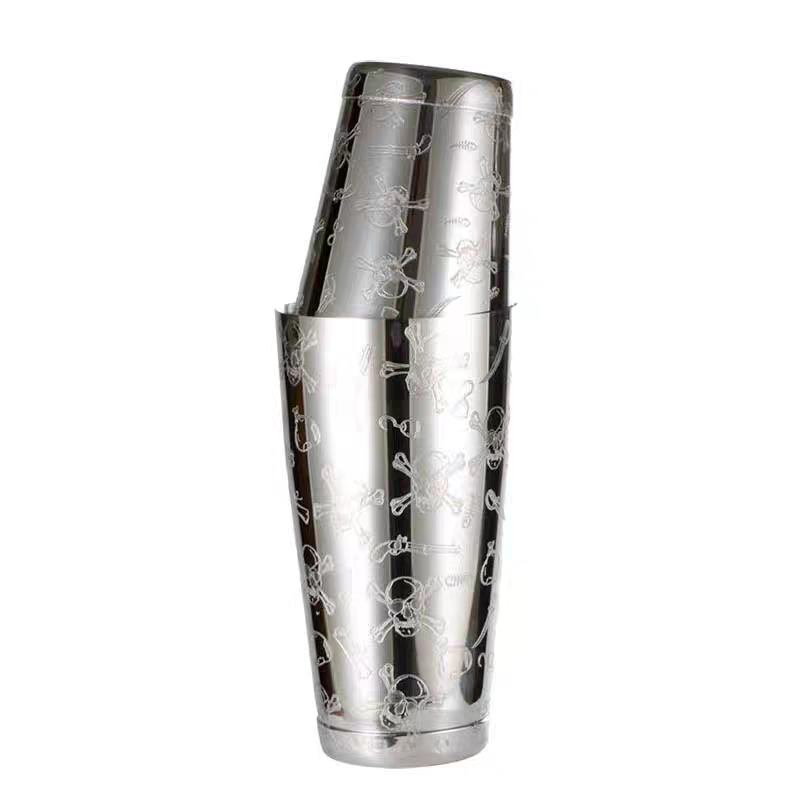 500 مللي/800 مللي النقش الجمجم - مراجعة Boston Shaker Set وسعره