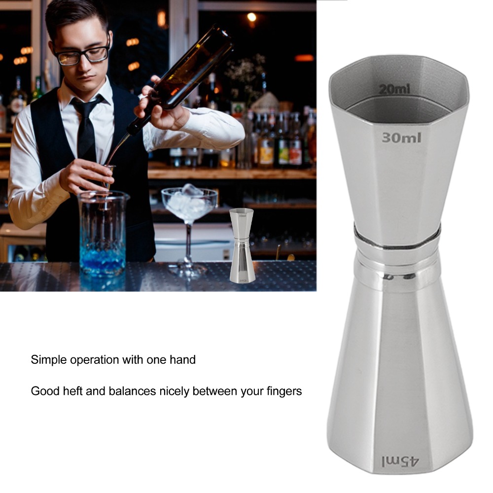 مقياس كوكتيل مزدوج من الفولاذ  - مراجعة Jigger Double Sided وسعره