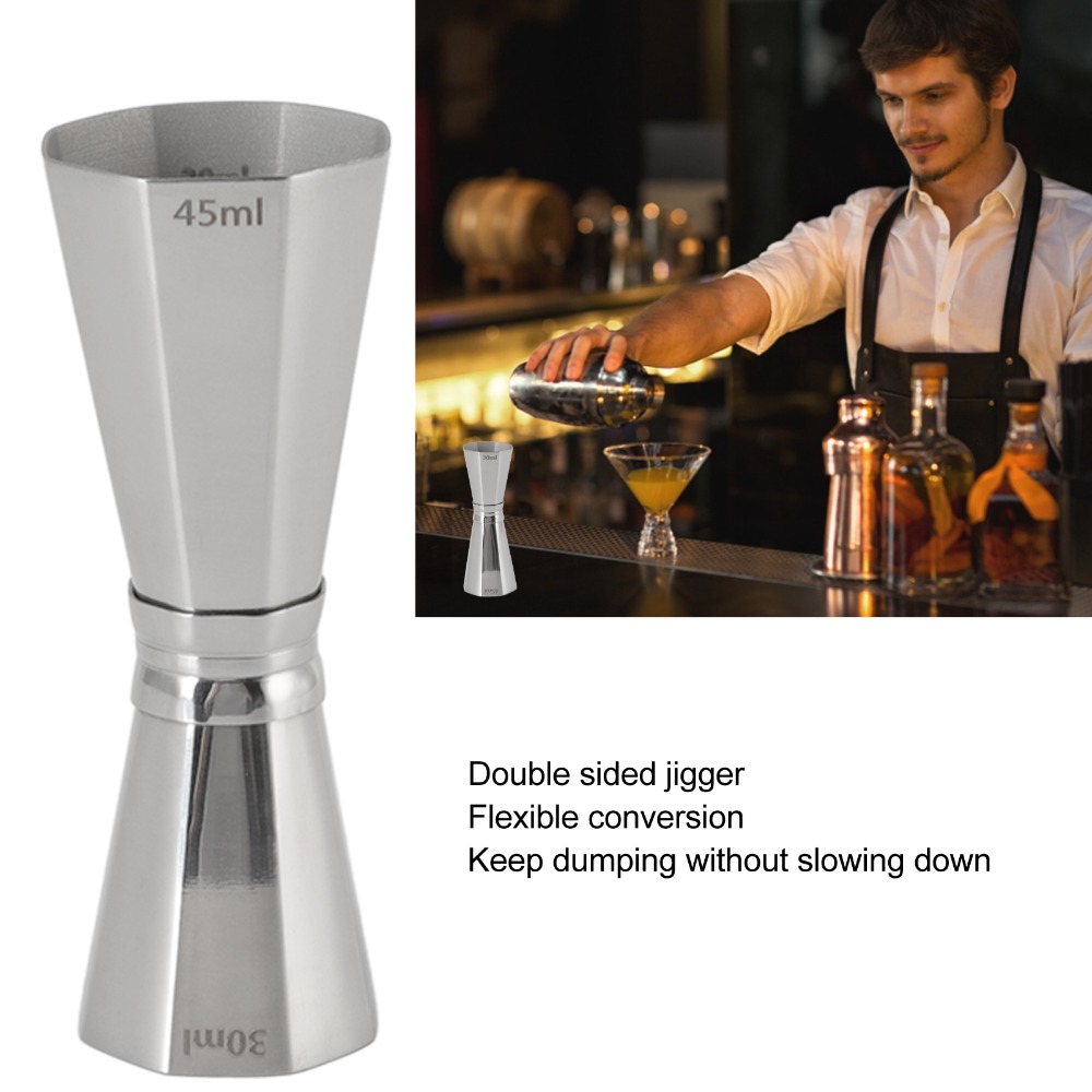 مقياس كوكتيل مزدوج من الفولاذ  - مراجعة Jigger Double Sided وسعره
