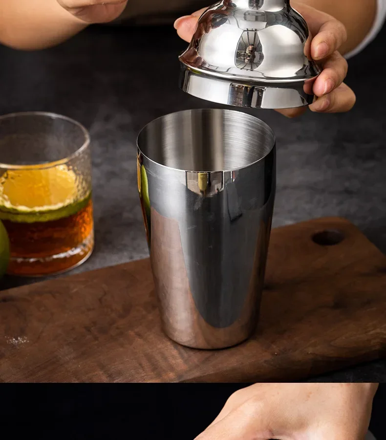 3/6 قطعة كوكتيل شاكر الفولاذ ا - مراجعة Boston Shaker Set وسعره