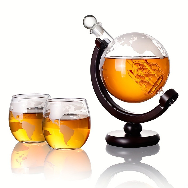 موزع ويسكي على شكل كرة أرضية م - مراجعة Decanter Globe Set وسعره