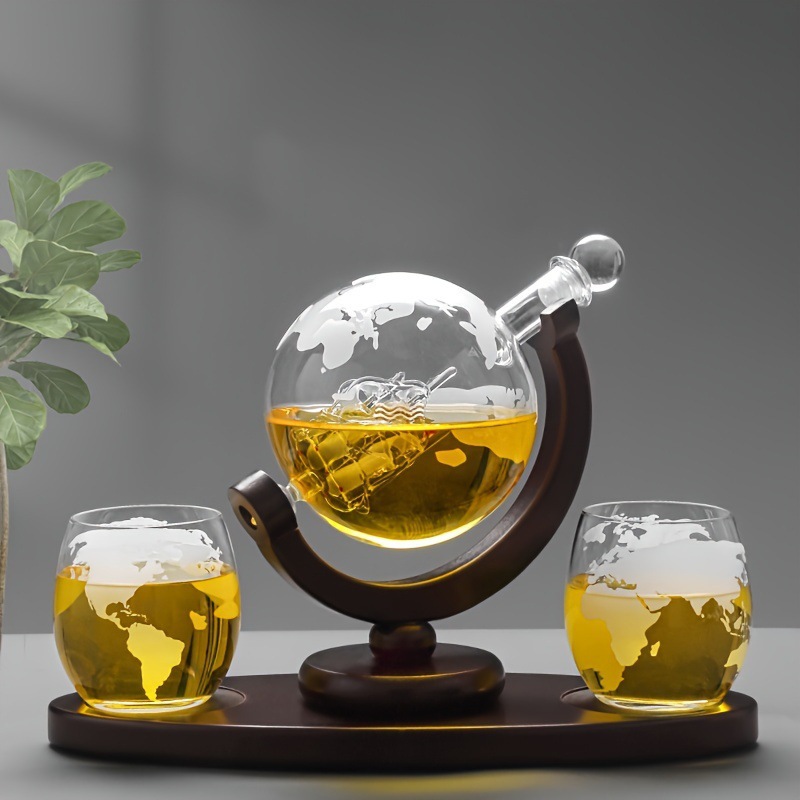 موزع ويسكي على شكل كرة أرضية م - مراجعة Decanter Globe Set وسعره