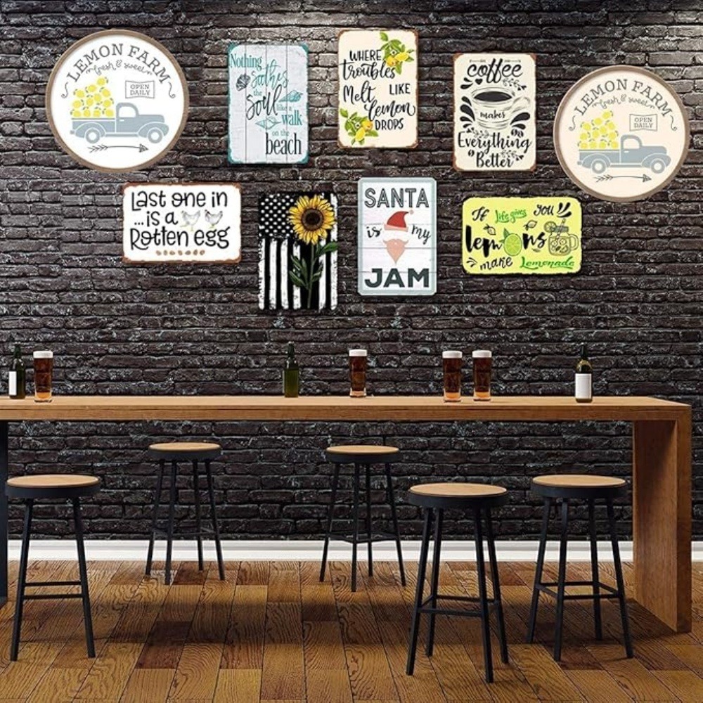 لوحة جدارية معدنية من الألومني - مراجعة Home Bar Set وسعره