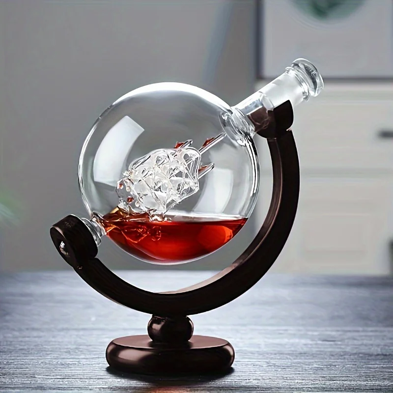 كرة أرضية على شكل ويسكي الدورق - مراجعة Decanter Globe Set وسعره