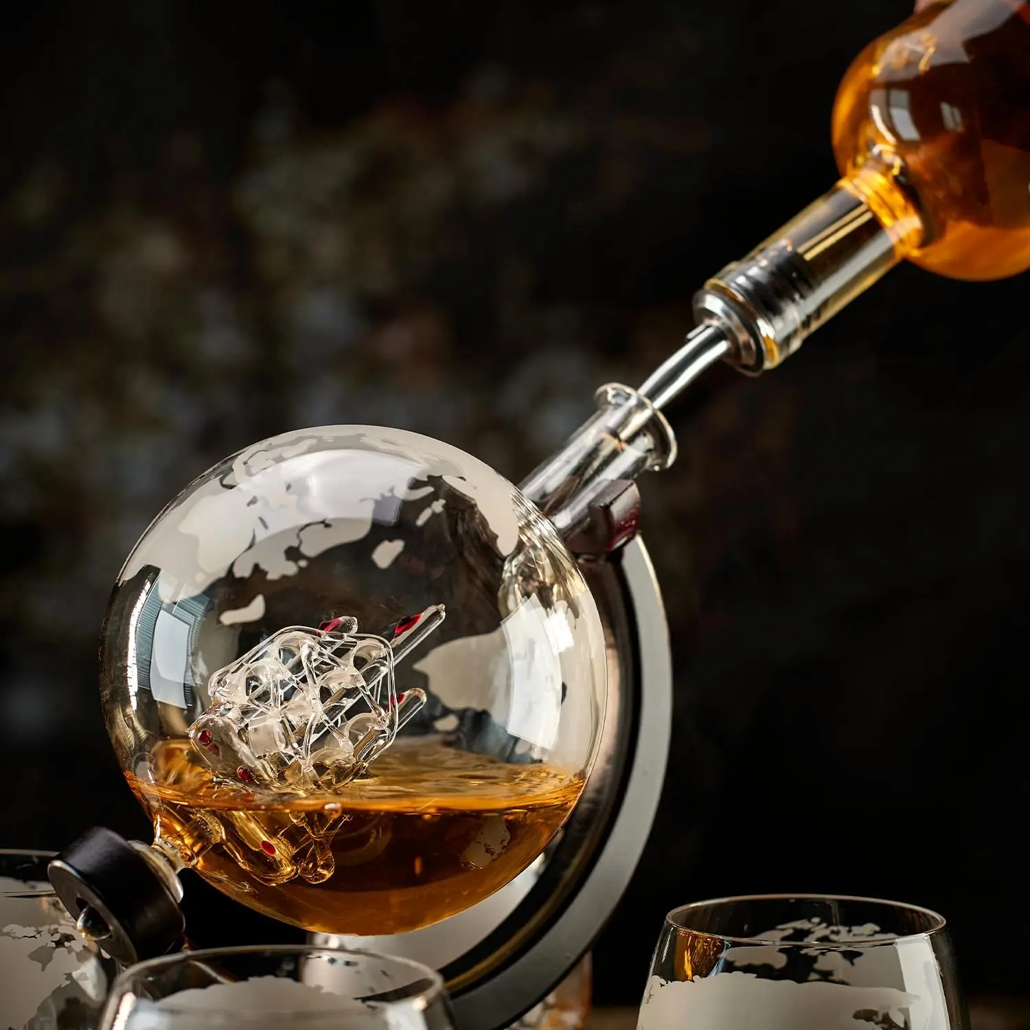 NANCIHUI-مصفق زجاجي إبداعي ، ز - مراجعة Decanter Globe Set وسعره