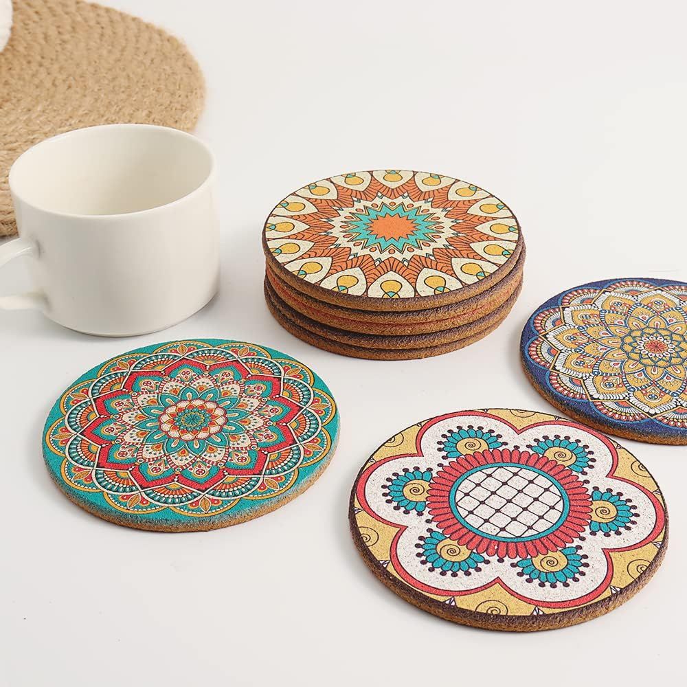 مجموعة من 8 قواعد أكواب دائرية - مراجعة Home Bar Set وسعره