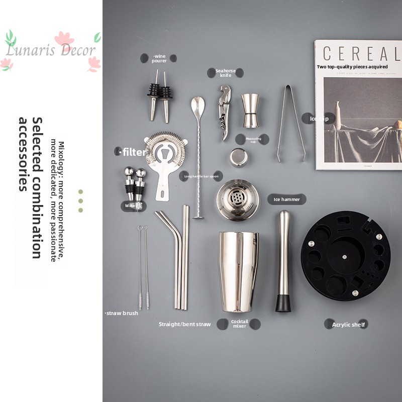 مجموعة أدوات بارتندر متكاملة م - مراجعة Boston Shaker Set وسعره