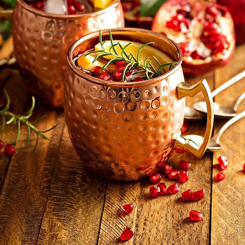1-6 قطع أكواب كوكتيل نحاسية مط - مراجعة Mule Copper Mug وسعره