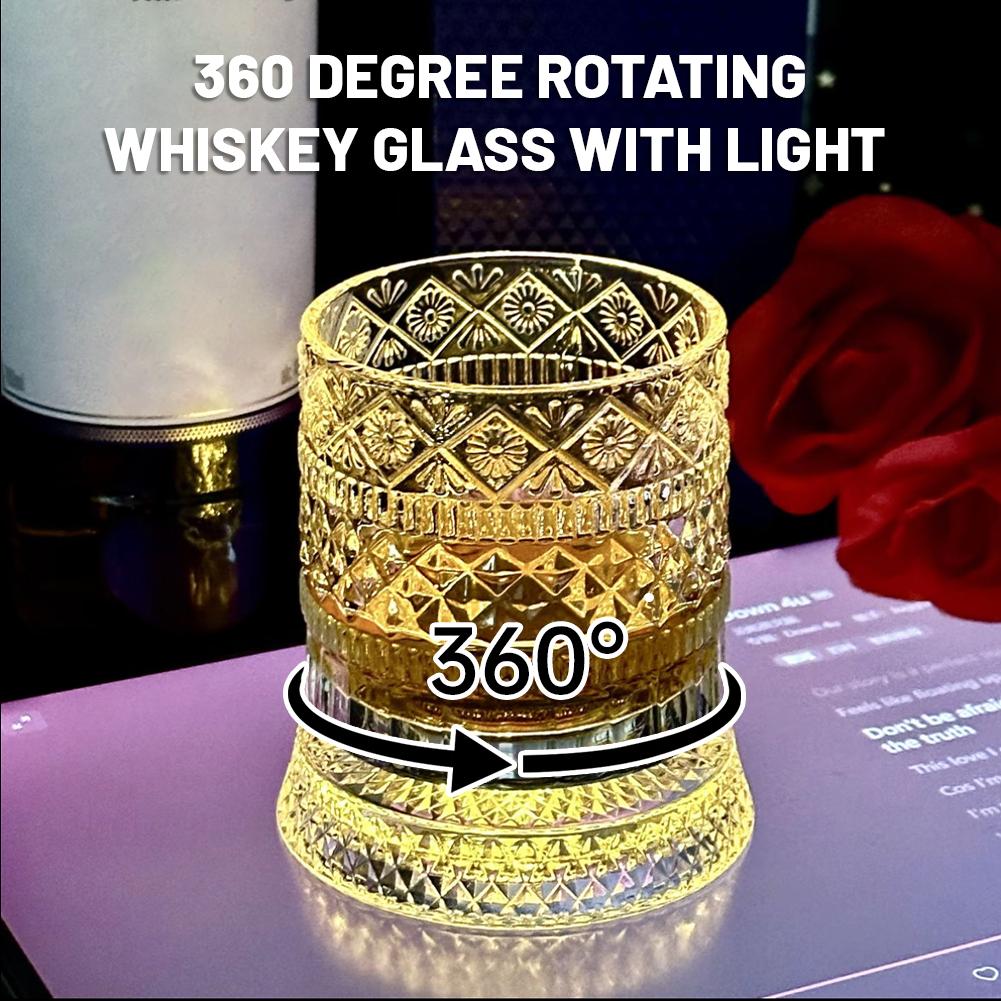 360 °   كأس ويسكي دوار مع إضاء - مراجعة Old Fashioned Glass وسعره