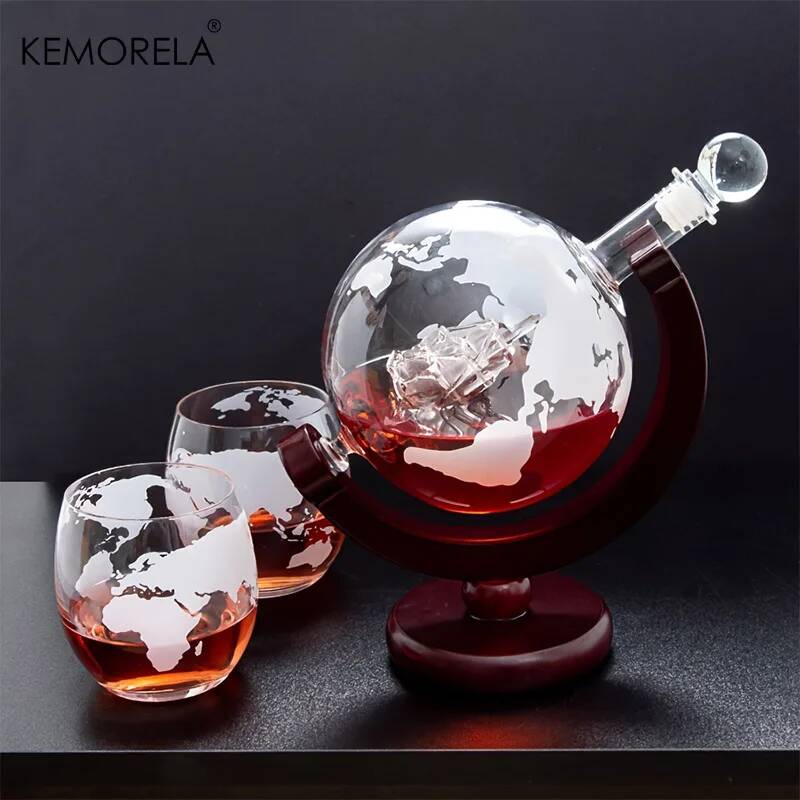 طقم ديكانتر ويسكي 900 مل من ال - مراجعة Decanter Globe Set وسعره
