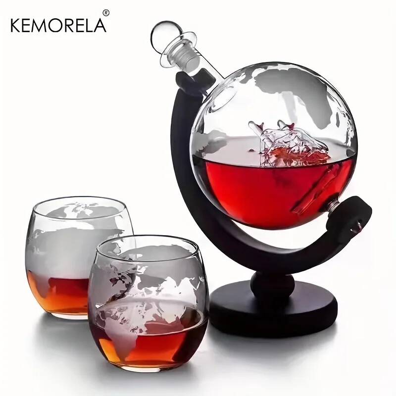طقم ديكانتر ويسكي 900 مل من ال - مراجعة Decanter Globe Set وسعره