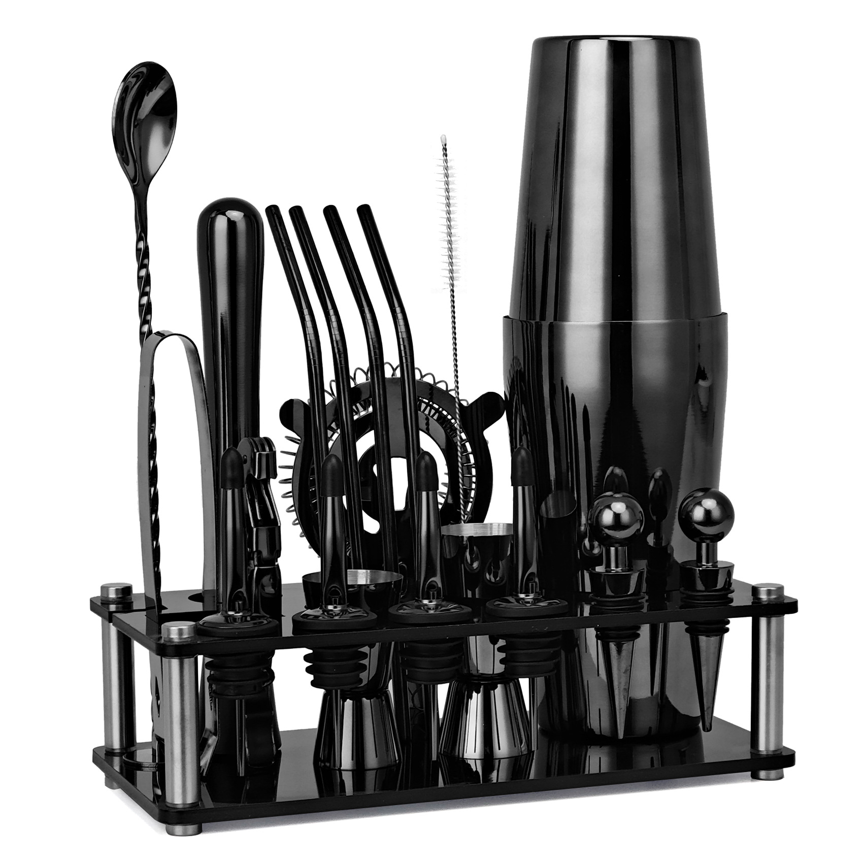 هزازات بوسطن لساقي الحانات ، ط - مراجعة Boston Shaker Set وسعره