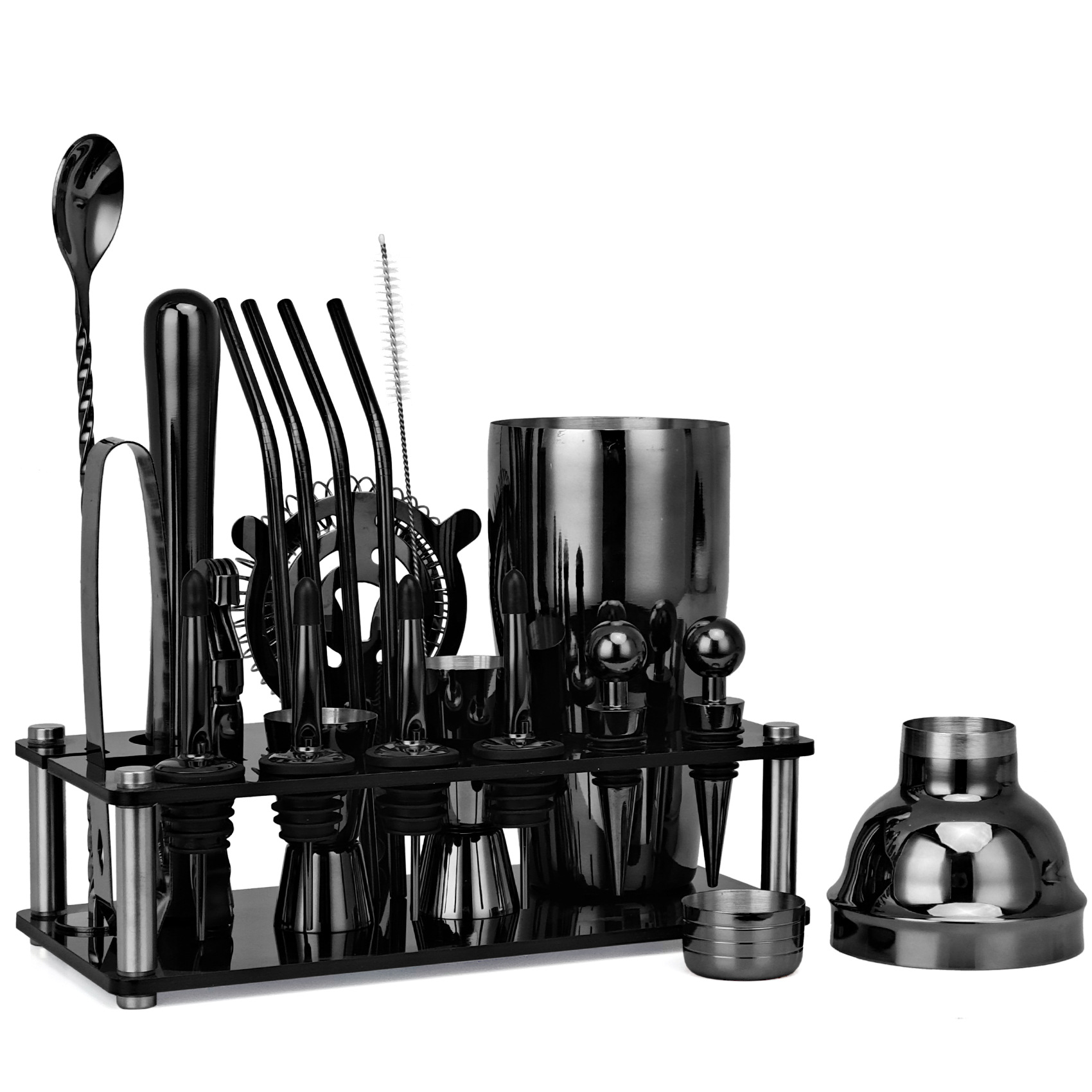 هزازات بوسطن لساقي الحانات ، ط - مراجعة Boston Shaker Set وسعره