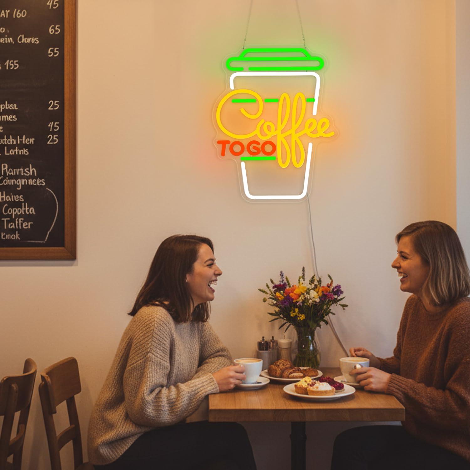 لافتة نيون للقهوة بإضاءة LED ق - مراجعة Home Bar And Kitchen وسعره