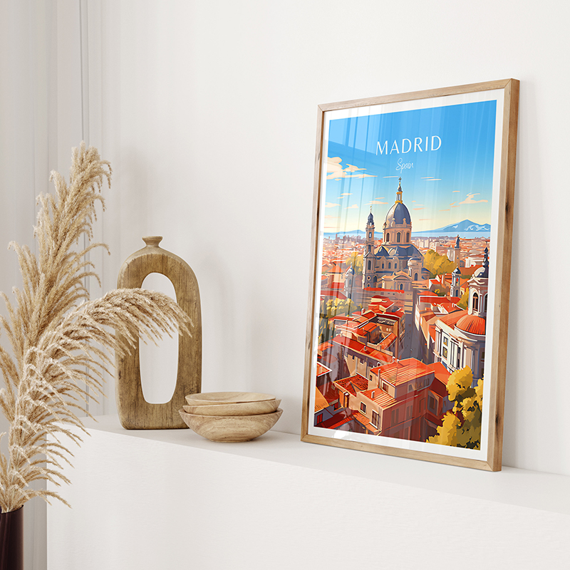 ملصق السفر في إسبانيا ، رسم ال - مراجعة Home Barcelona وسعره