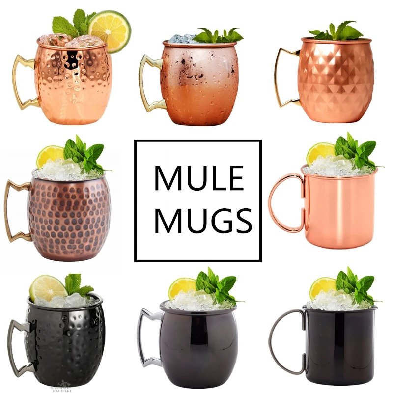 1 قطعة 550 مللي موسكو البغل ال - مراجعة Mule Copper Mug وسعره