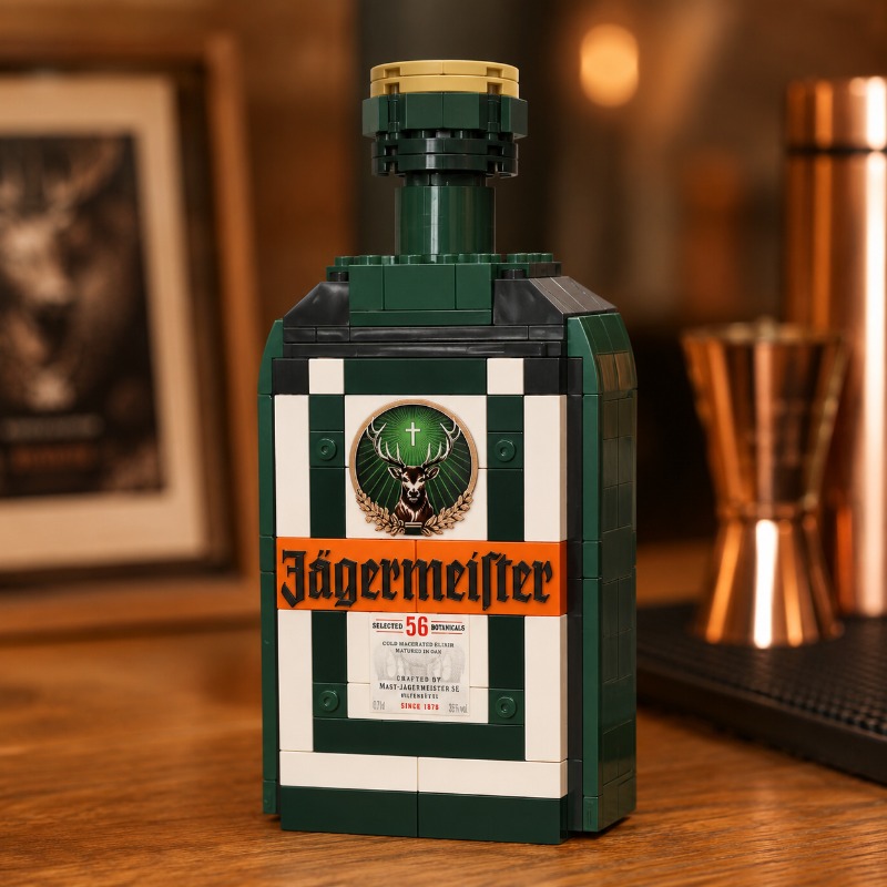 نموذج مكعبات بناء زجاجة مشروب  - مراجعة Home Bar Set وسعره