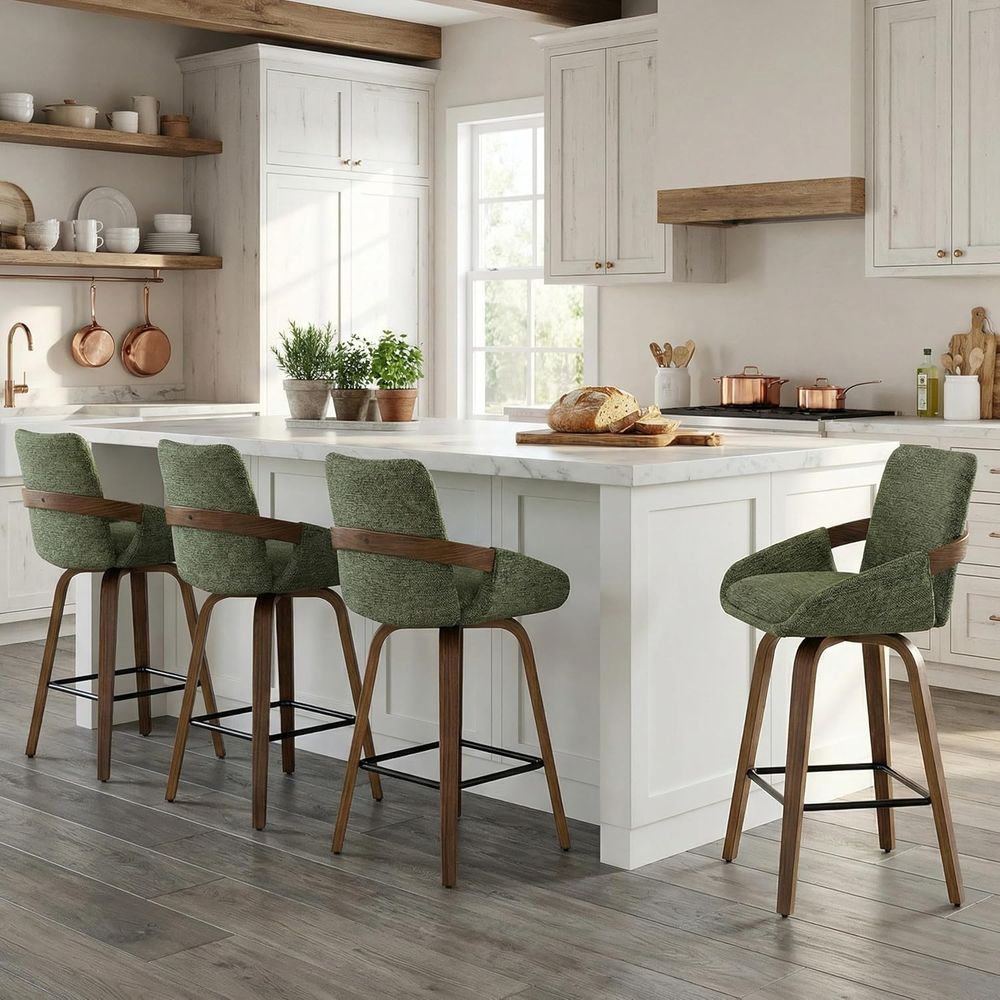 مجموعة من كرسيين بار دوارين مق - مراجعة Home Bar Seating وسعره
